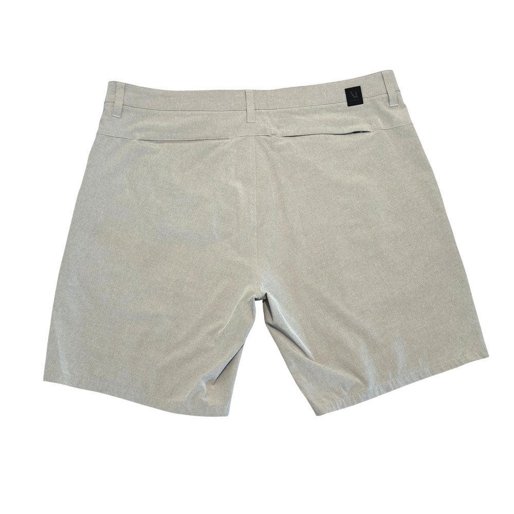 Vuori AIM Shorts V368 Mens 36 Stretch Performance Flat Front Khaki Athletic Golf - Picture 4 of 12